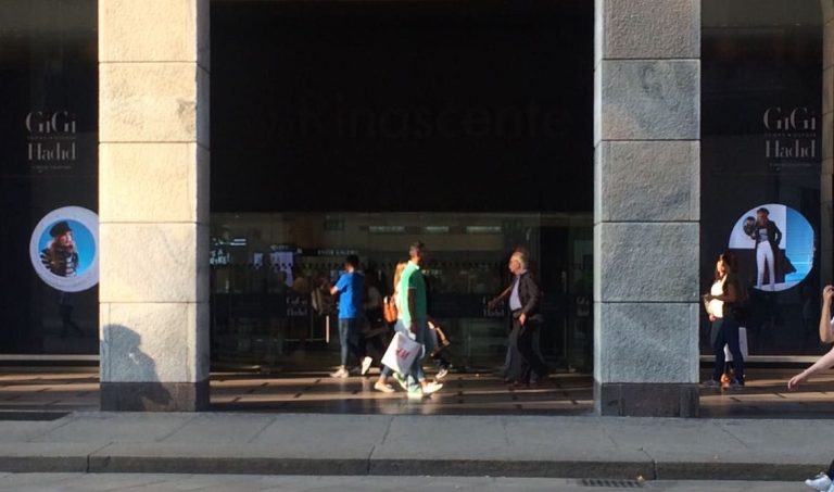 schermi da vetrina RInascente Milano