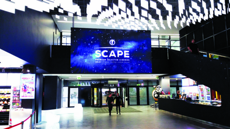 indoor ledwall cinema lounge