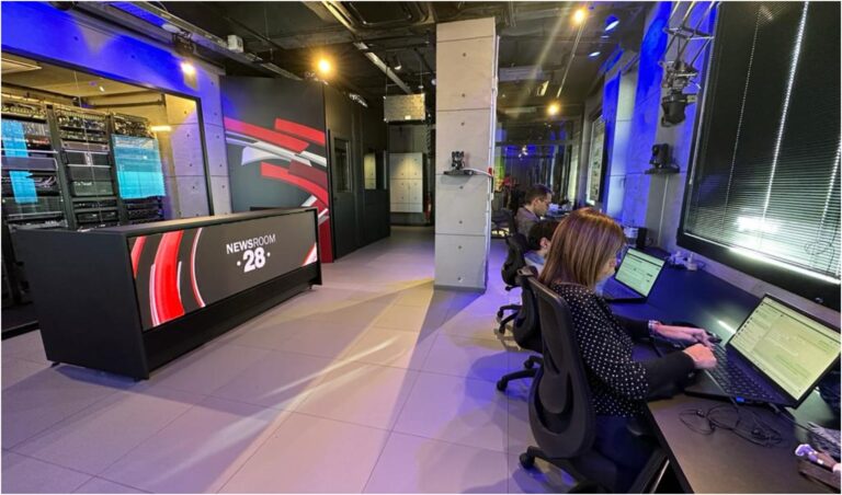 ledwall news room tv studio
