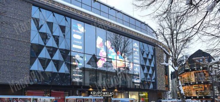 transparent led display media facade