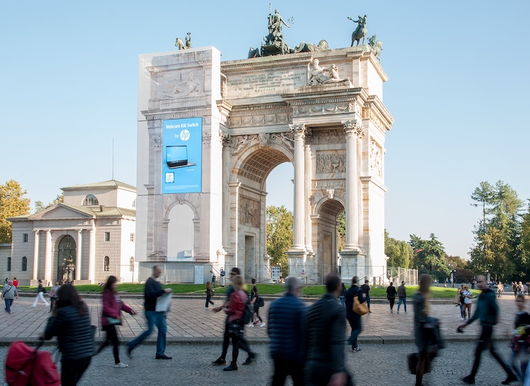 Led parete Arco della Pace