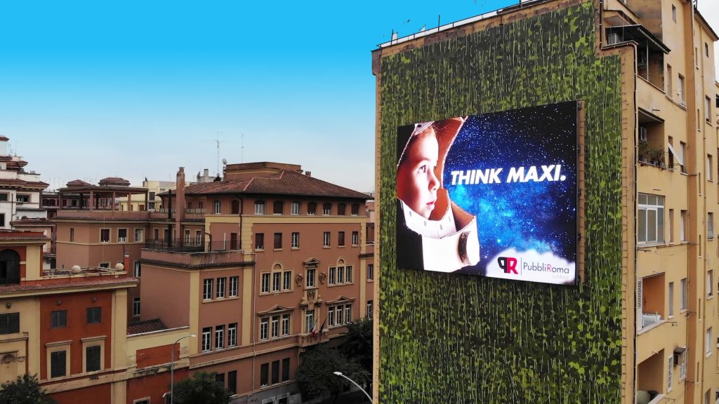 Advertising LED screen rooftop - Rome | Macropix