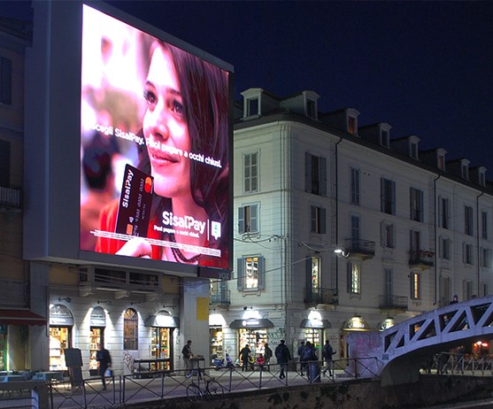 LedWall da esterno Naviglio Milano